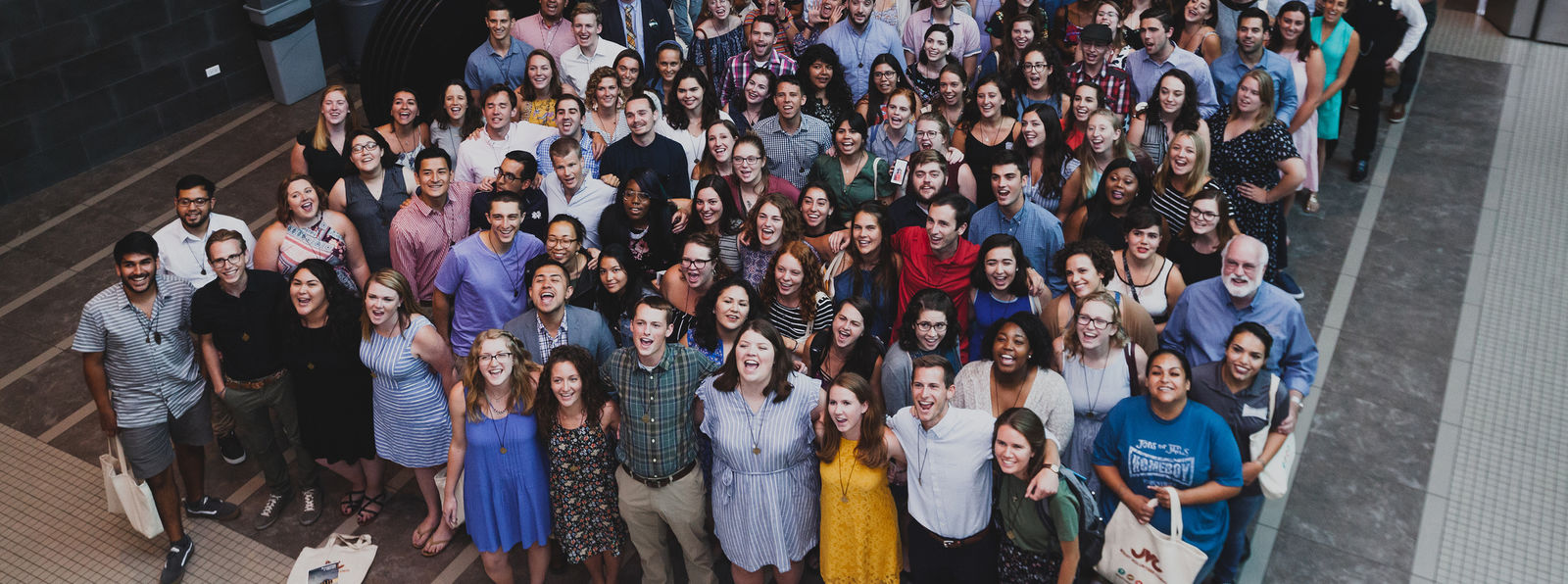 Jesuit Volunteers gather after Commissioning Mass at Orientation. (2018)