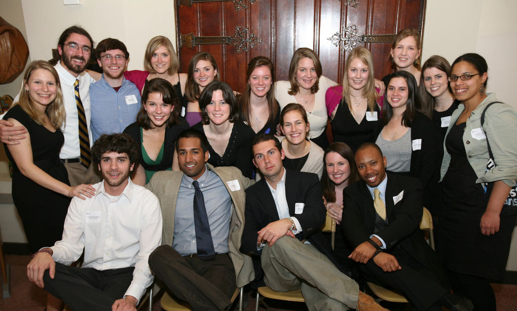 Former Jesuit Volunteers from the Los Angeles communities at a JVC dinner event. (2010)