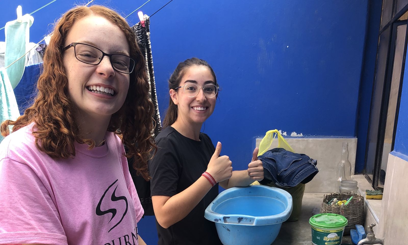 Tacna JVs doing our laundry the old fashioned way-by hand! (2019)